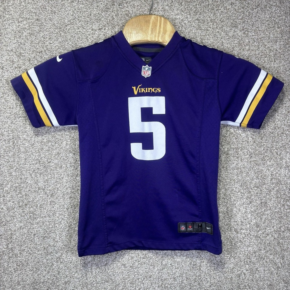 Minnesota Vikings Jersey Boys Medium Purple NFL Football Teddy Bridgewater Nike